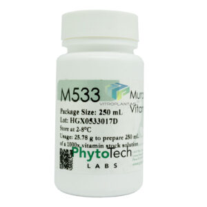 Murashige y Skoog Vitaminas polvo (1000x) para 250ml